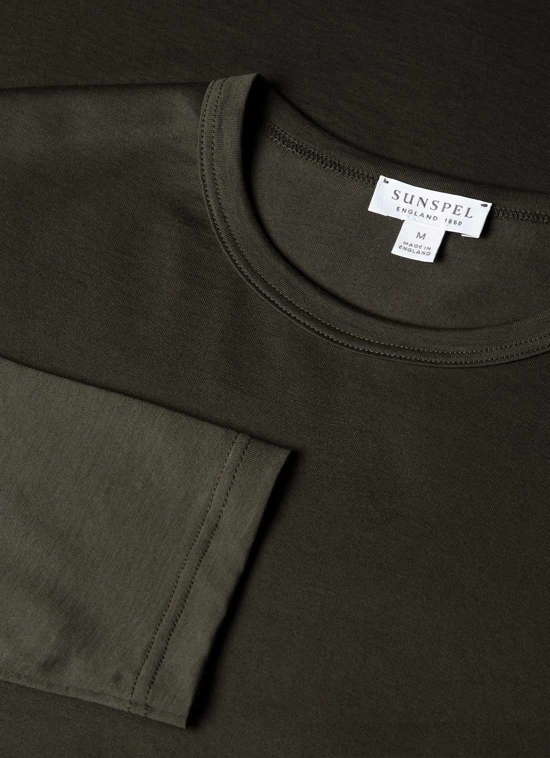 Men's Long Sleeve Classic T-shirt in Dark Green