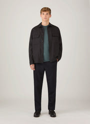 Men's Long Sleeve Classic T-shirt in Dark Petrol