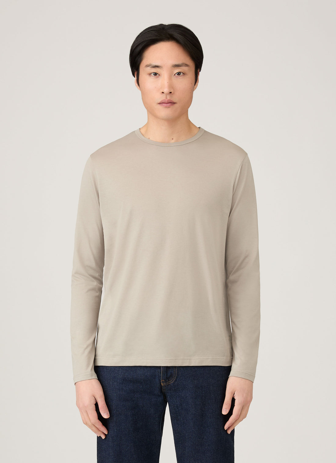 Men's Long Sleeve Classic T-shirt in Fog