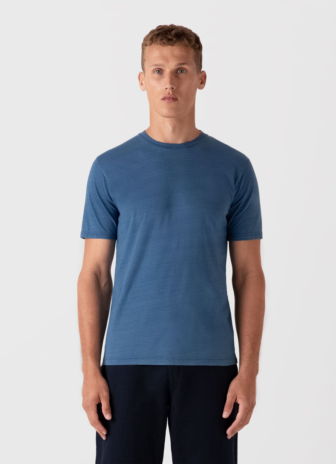 Men's Riviera Midweight T-shirt in Mid Indigo Wash