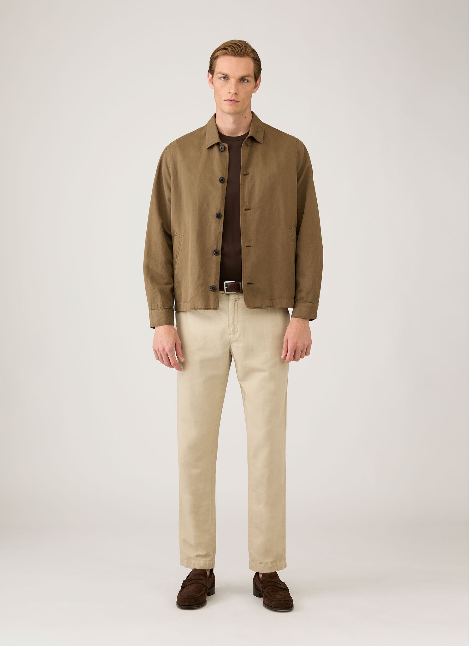 Men's Riviera Midweight T-shirt in Dark Chocolate