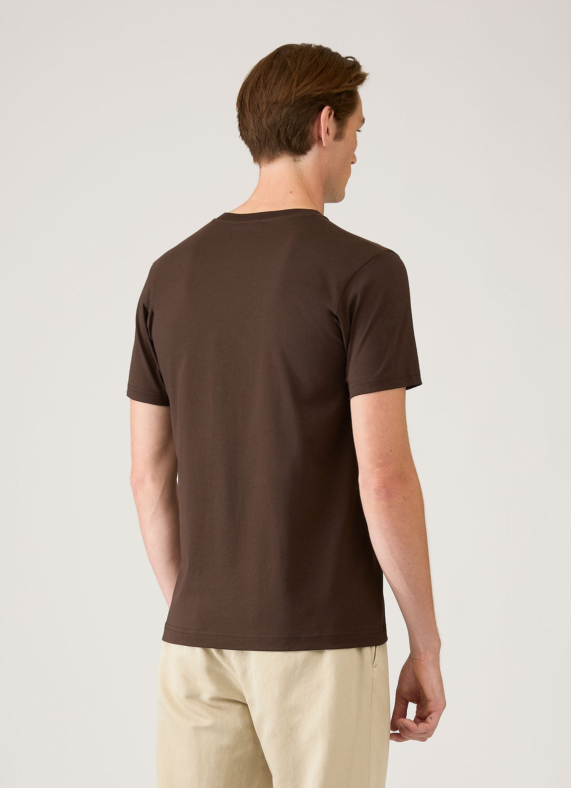 Men's Riviera Midweight T-shirt in Dark Chocolate