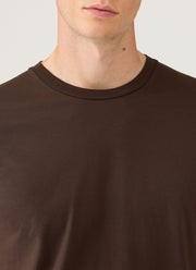 Men's Riviera Midweight T-shirt in Dark Chocolate