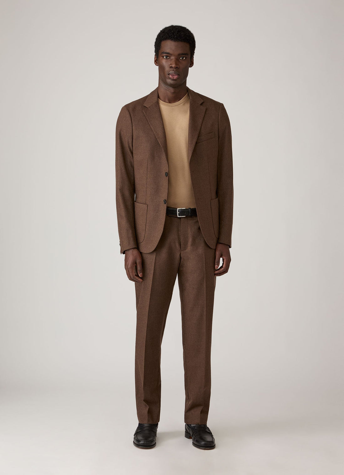 Men's Riviera Midweight T-shirt in Dark Beige