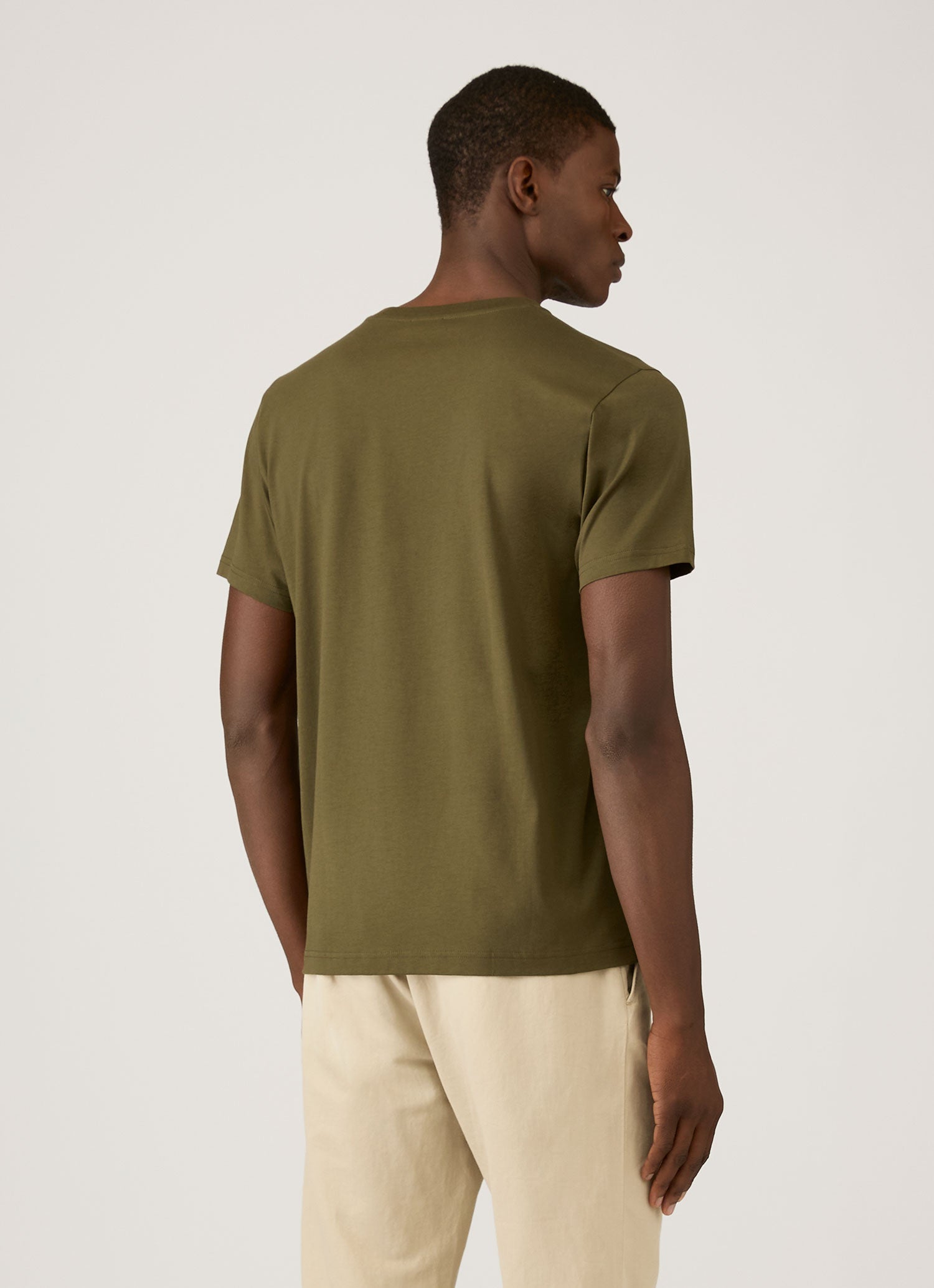 Men's Riviera Midweight T-shirt in Deep Olive