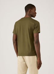Men's Riviera Midweight T-shirt in Deep Olive