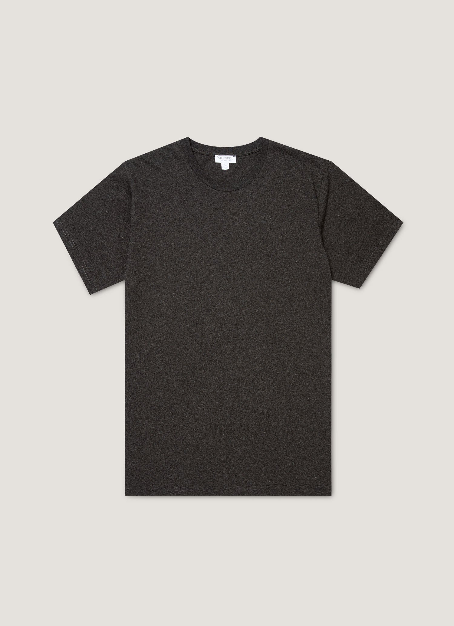 Men's Riviera Midweight T-shirt in Charcoal Melange