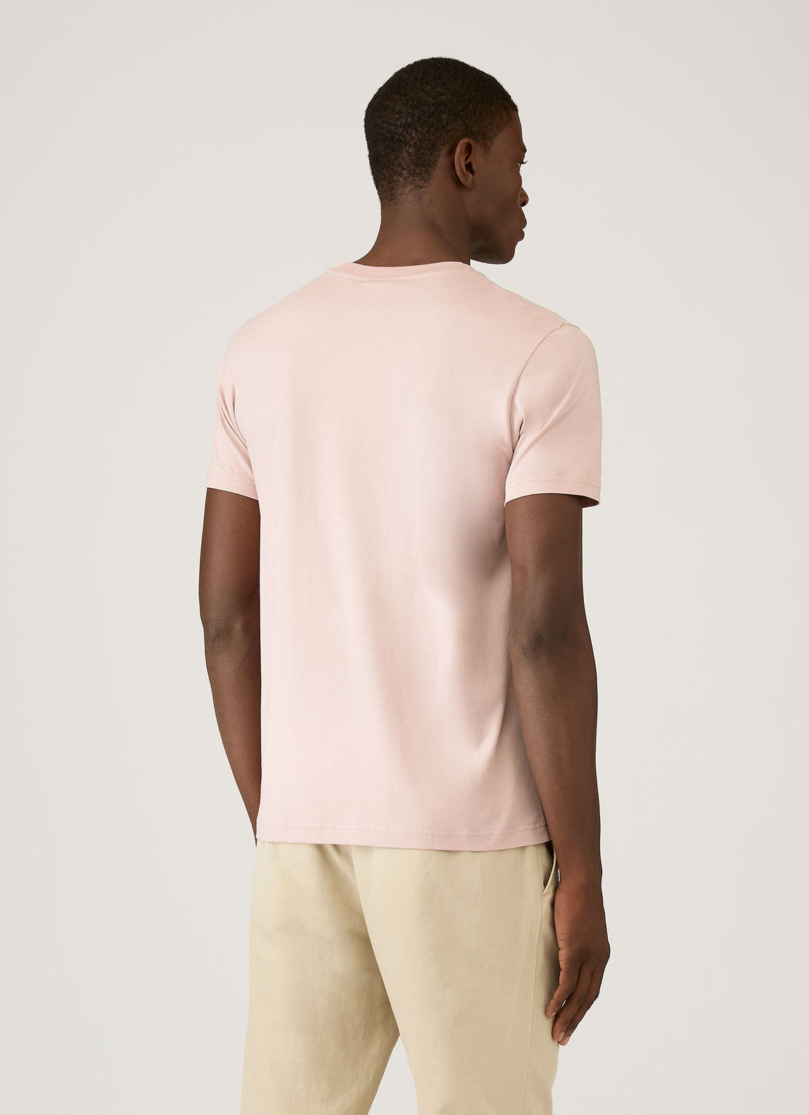 Men's Riviera Midweight T-shirt in Pale Pink