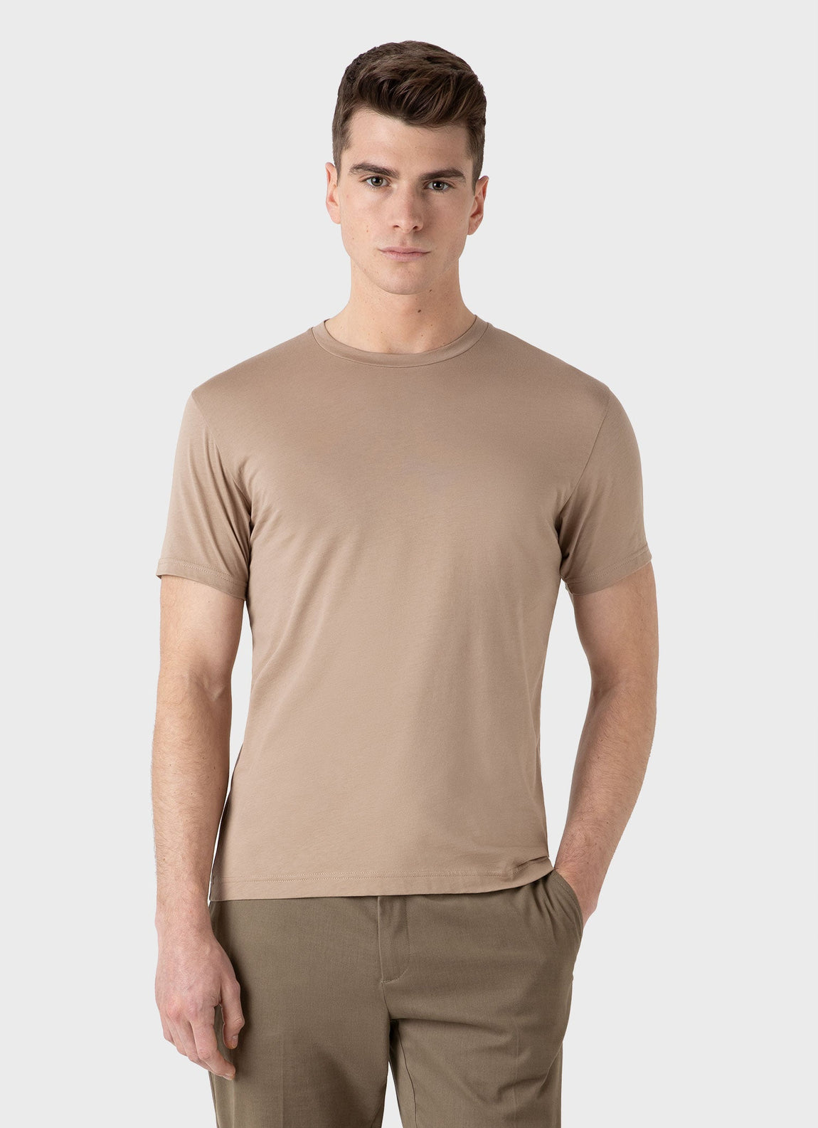 Men's Riviera Midweight T-shirt in Sandstone