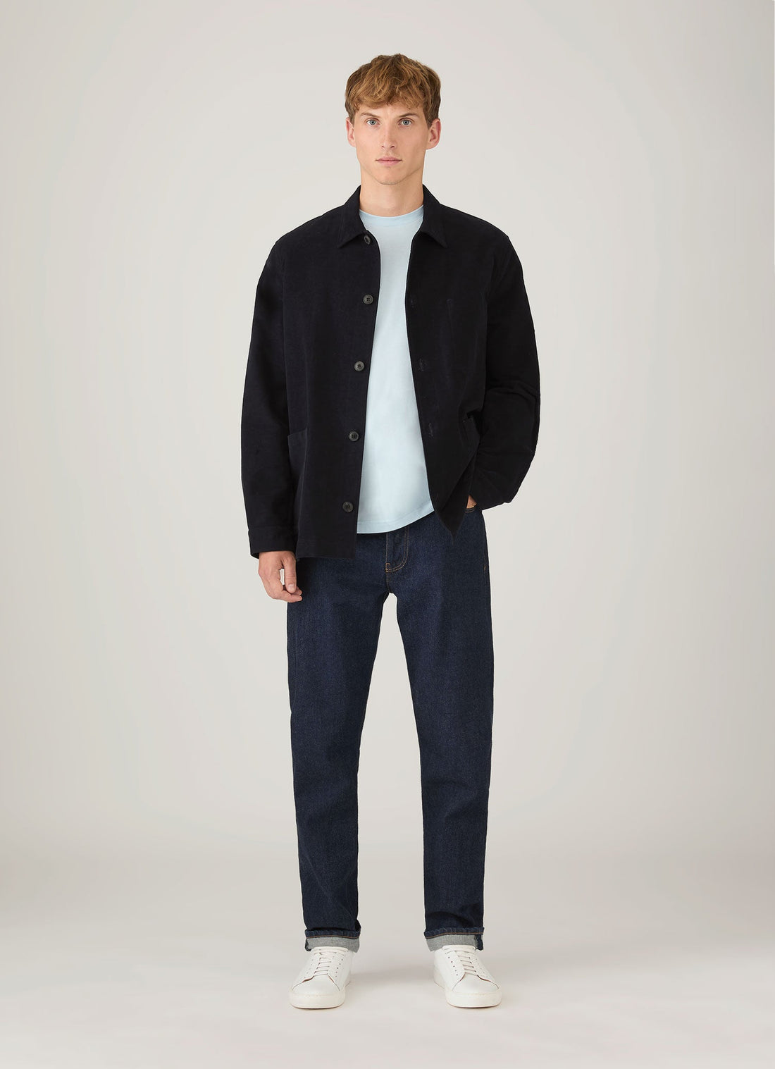 Men's Riviera Midweight T-shirt in Frost Blue