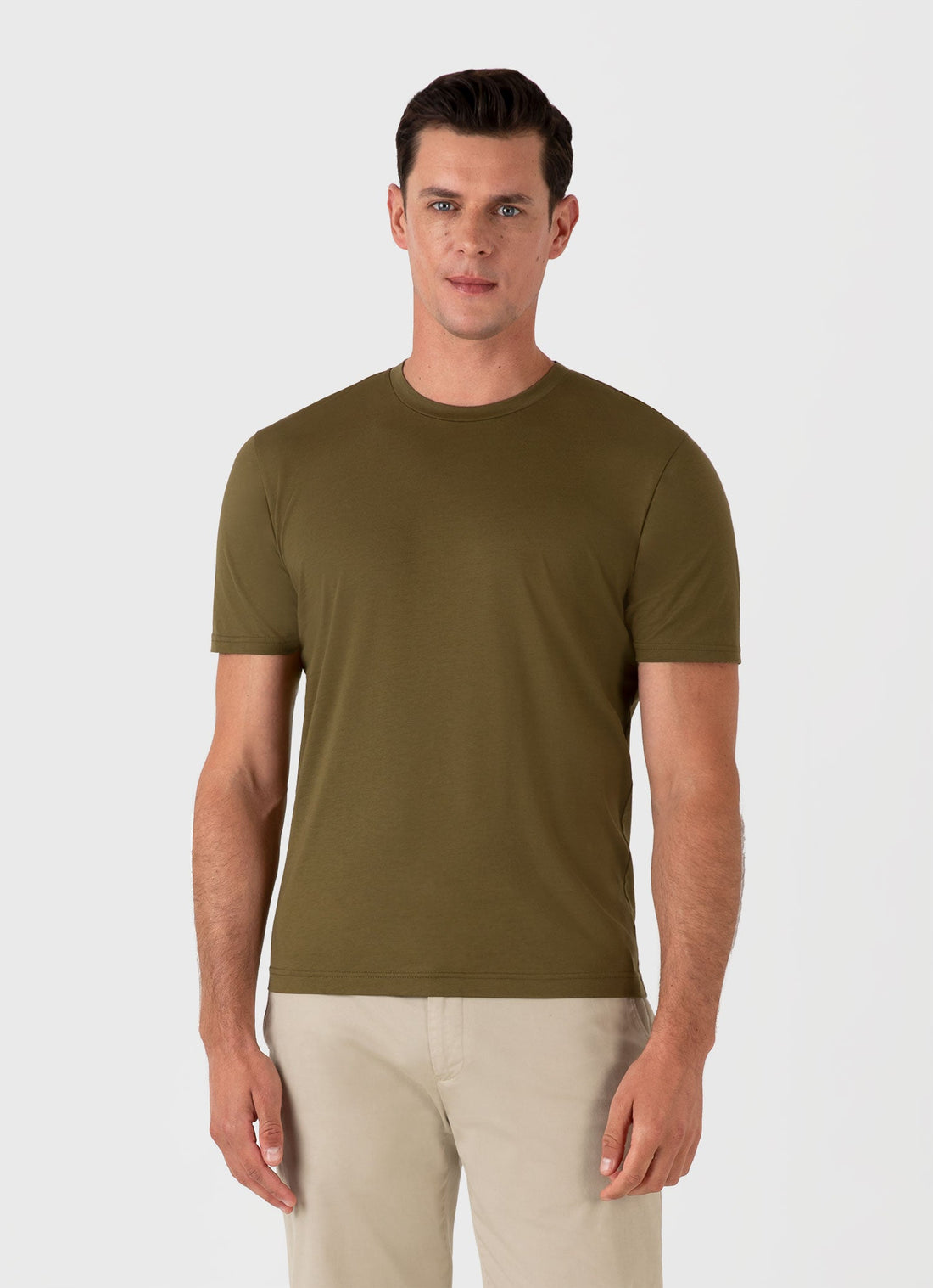 Men's Riviera Midweight T-shirt in Olive Green