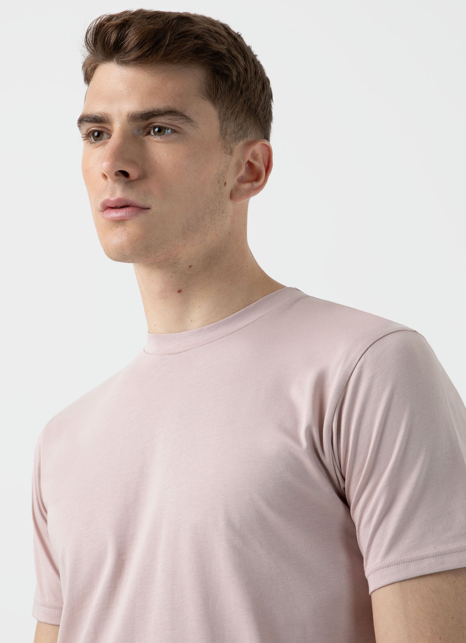 Men's Riviera Midweight T‑shirt in Pale Pink