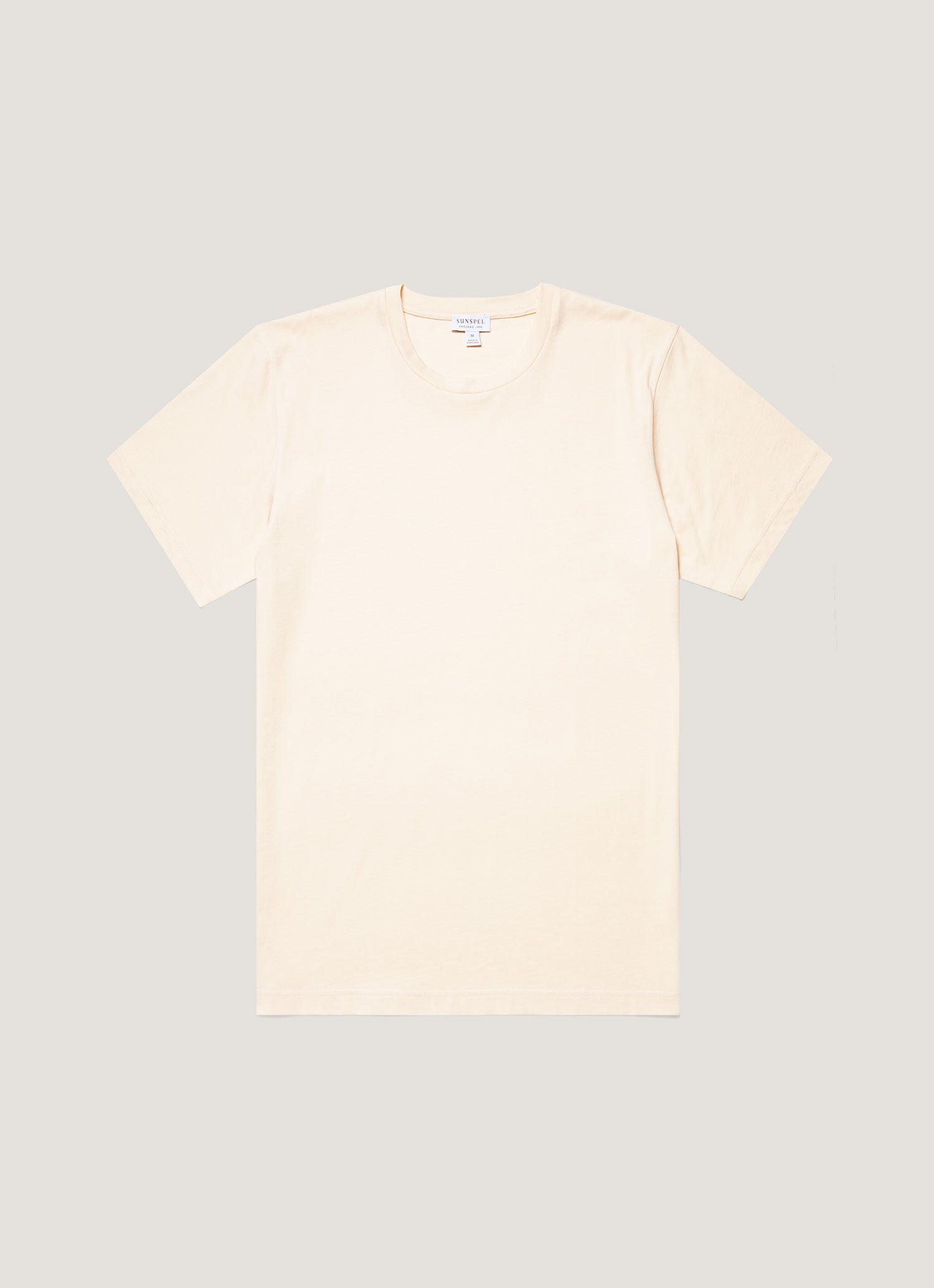 Men's Riviera Midweight T-shirt in Undyed | Sunspel
