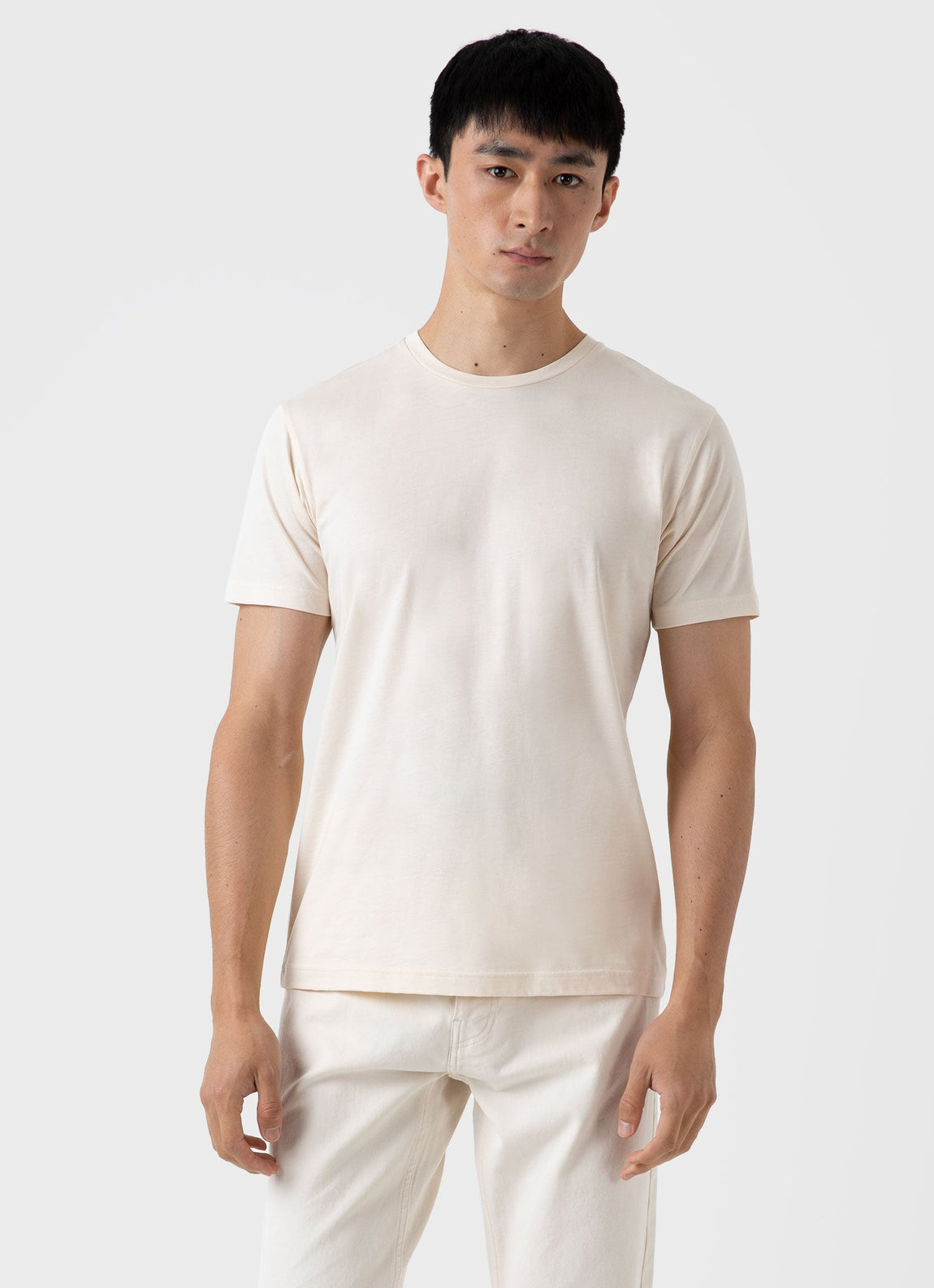 ASKET - T-Shirt White - Cotton - Mens
