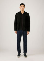 Men's Riviera Midweight V‑neck T‑shirt in Black
