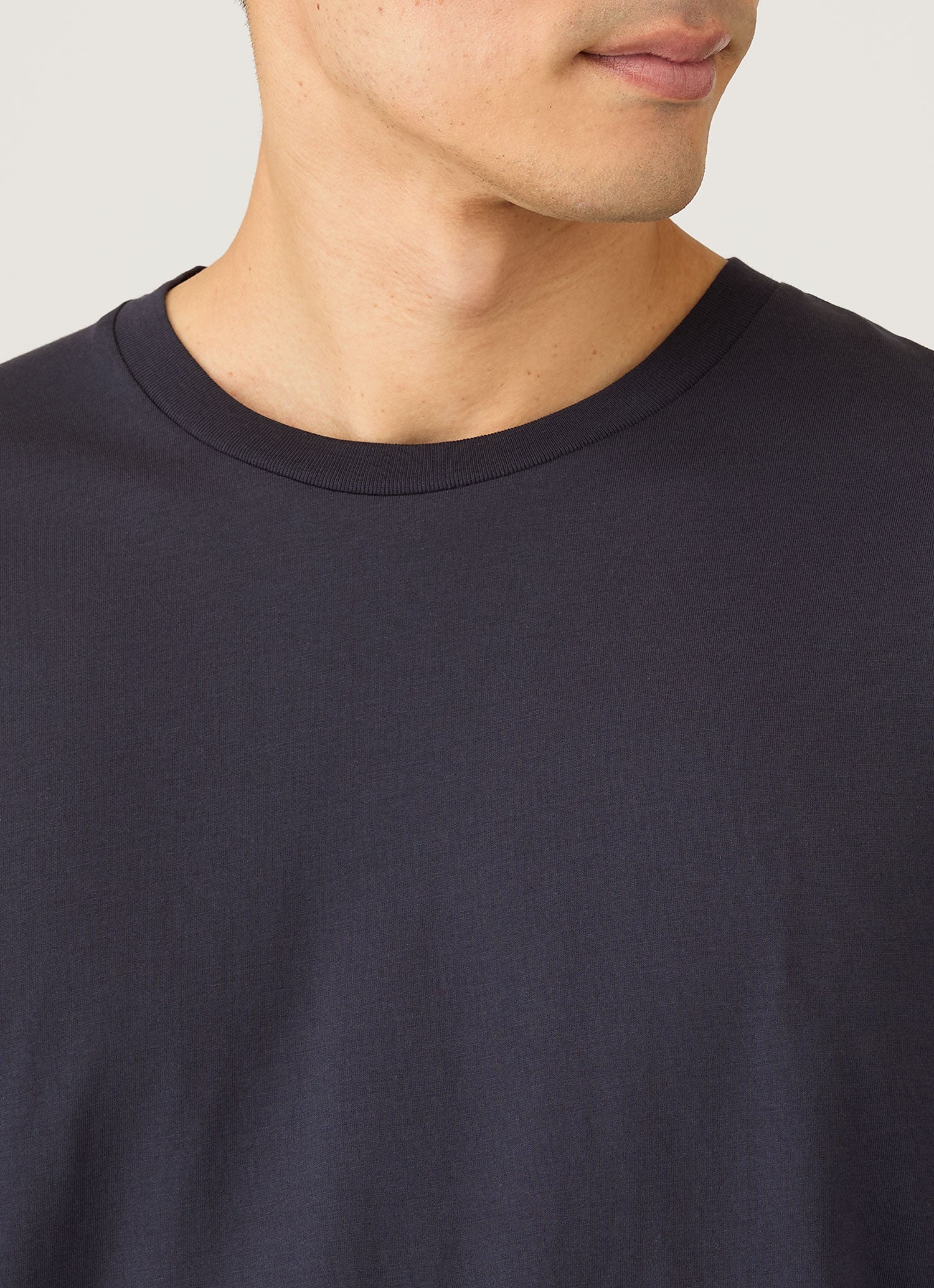 Men's Long Sleeve Riviera Midweight T‑shirt in Navy