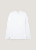 Men's Long Sleeve Riviera Midweight T‑shirt in White