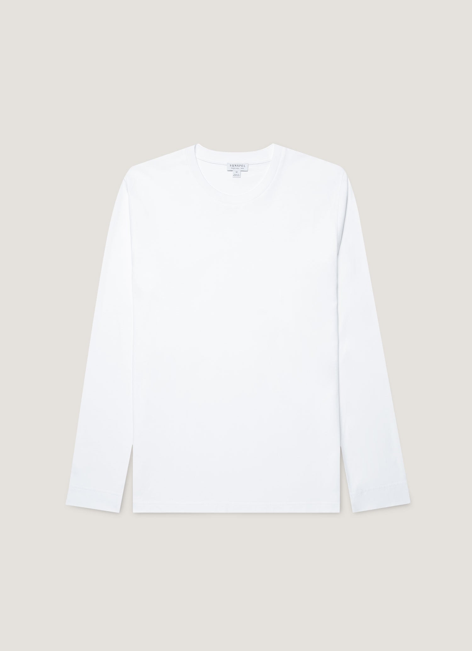 Men's Long Sleeve Riviera Midweight T‑shirt in White
