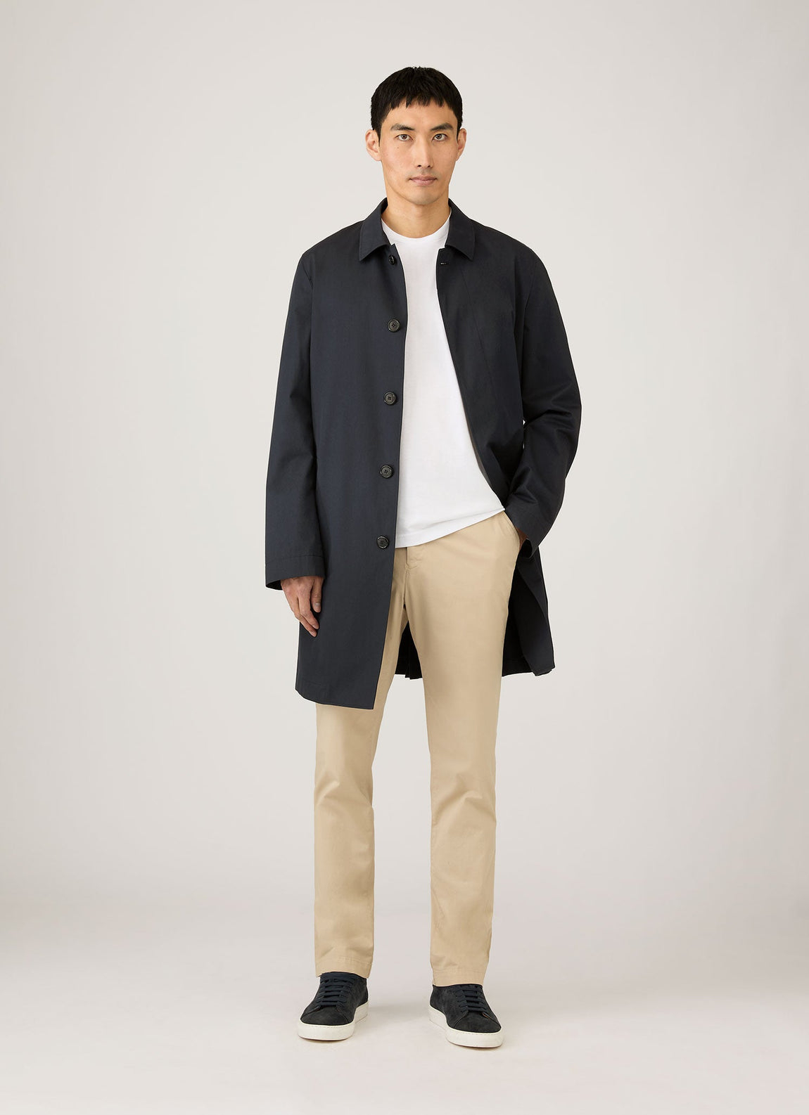 Men's Long Sleeve Riviera Midweight T‑shirt in White