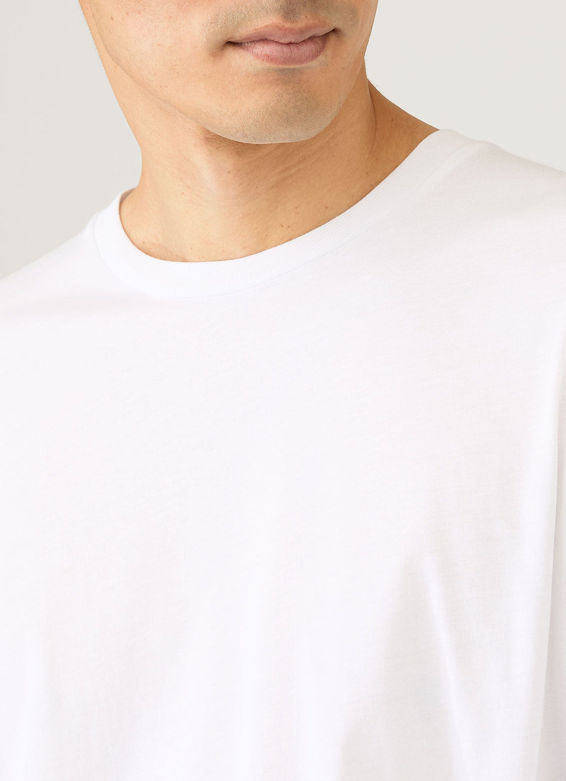 Men's Long Sleeve Riviera Midweight T‑shirt in White