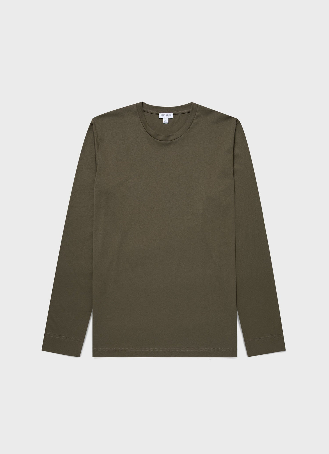 Men's Long Sleeve Riviera Midweight T-shirt in Khaki