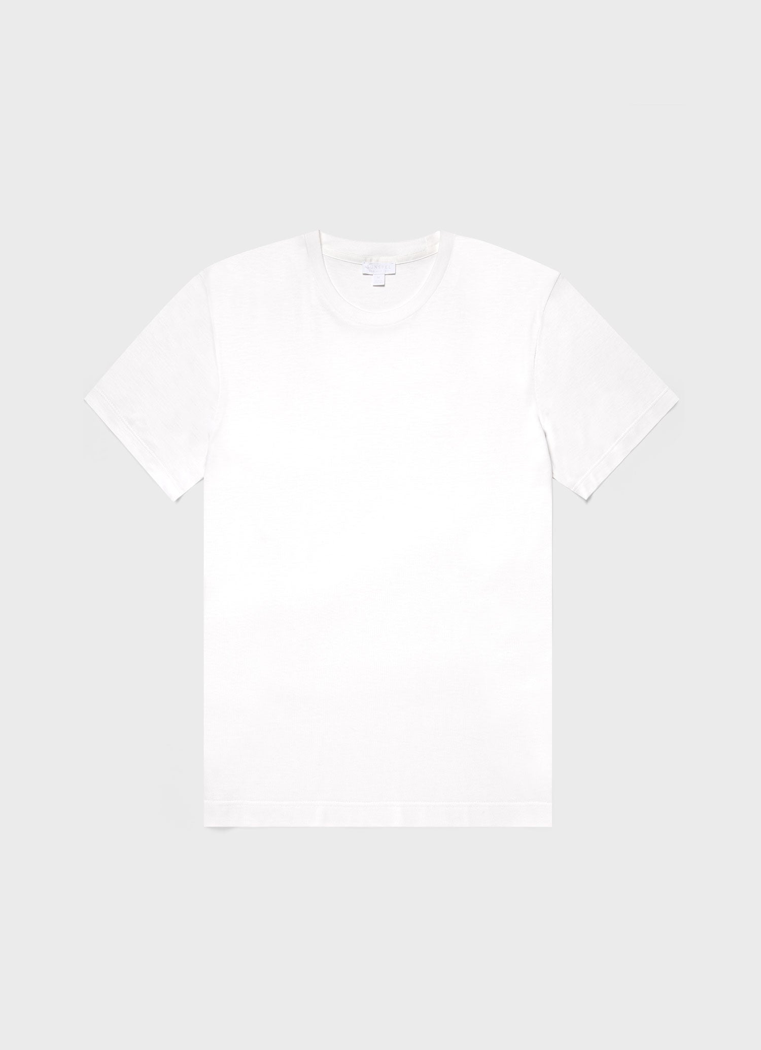 Men's Silk Cotton T-shirt in White | Sunspel