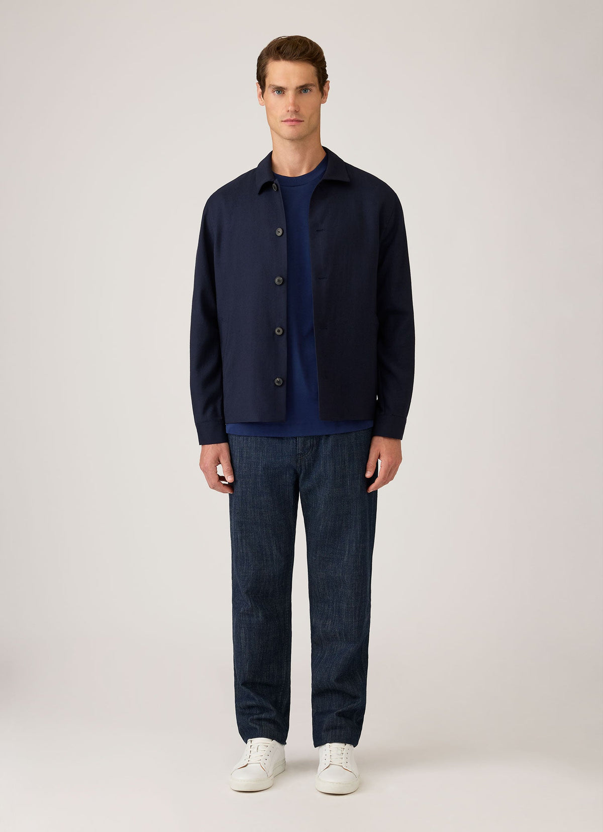 Men's Long Sleeve Heavyweight T-shirt in Inkwell