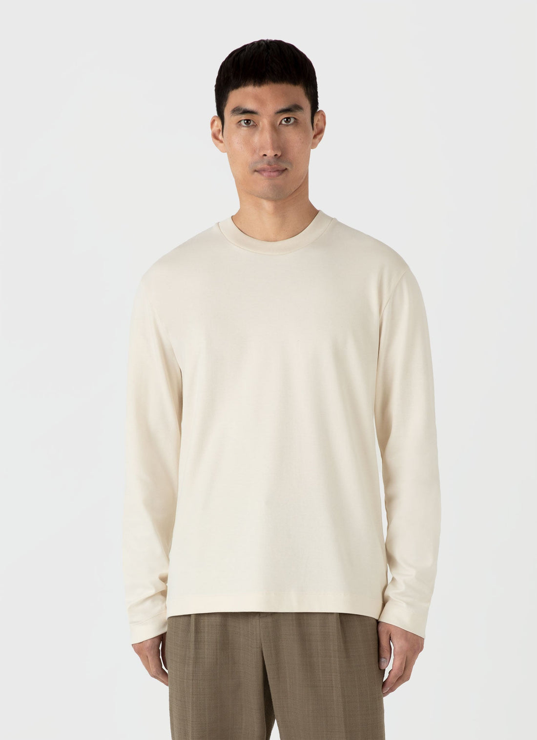 Men's Long Sleeve Heavyweight T-shirt in Undyed