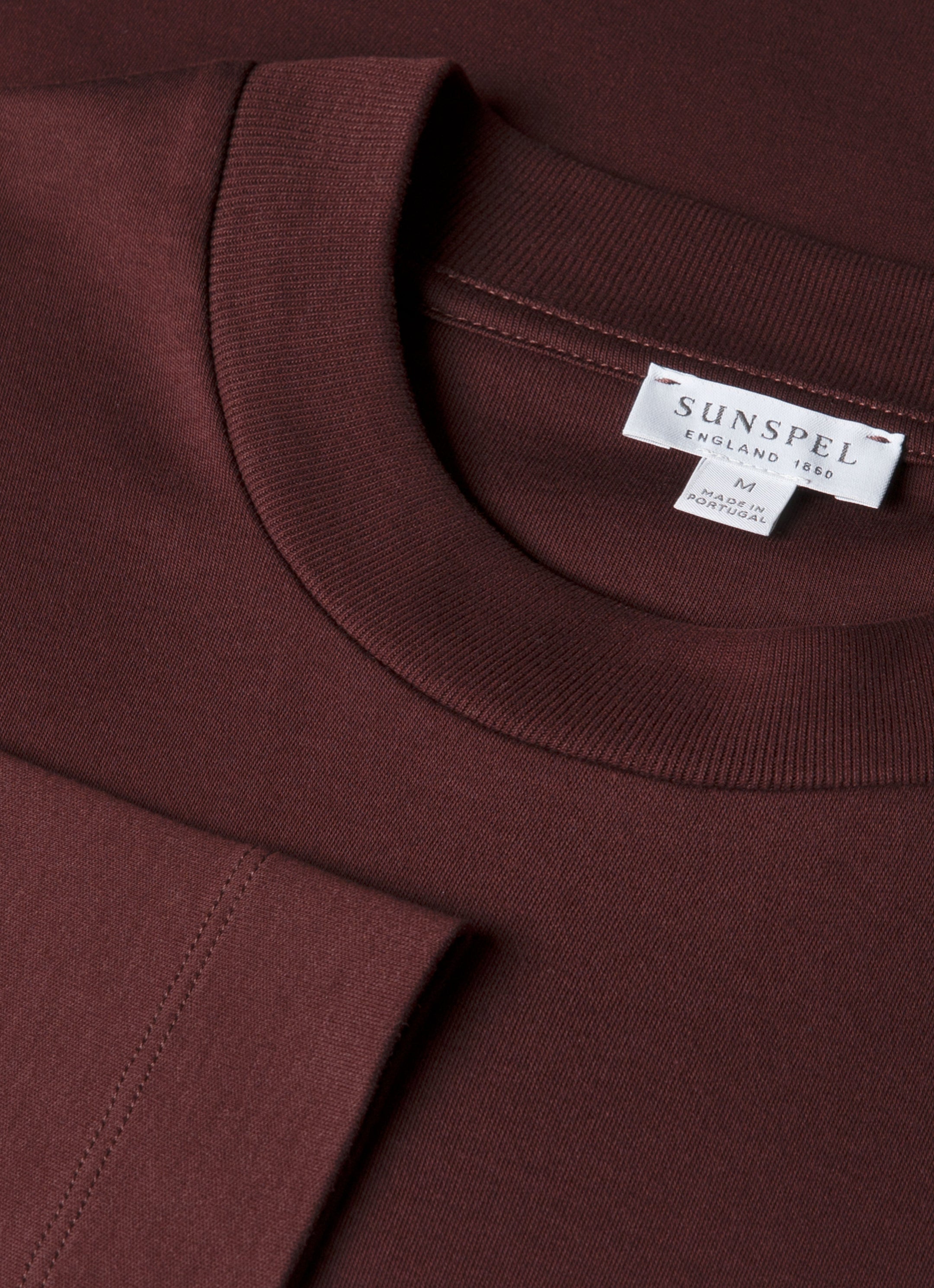 Men's Long Sleeve Heavyweight T-shirt in Bakelite