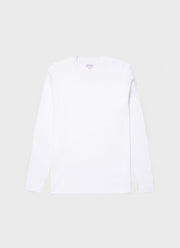 Men's Long Sleeve Heavyweight T-shirt in White