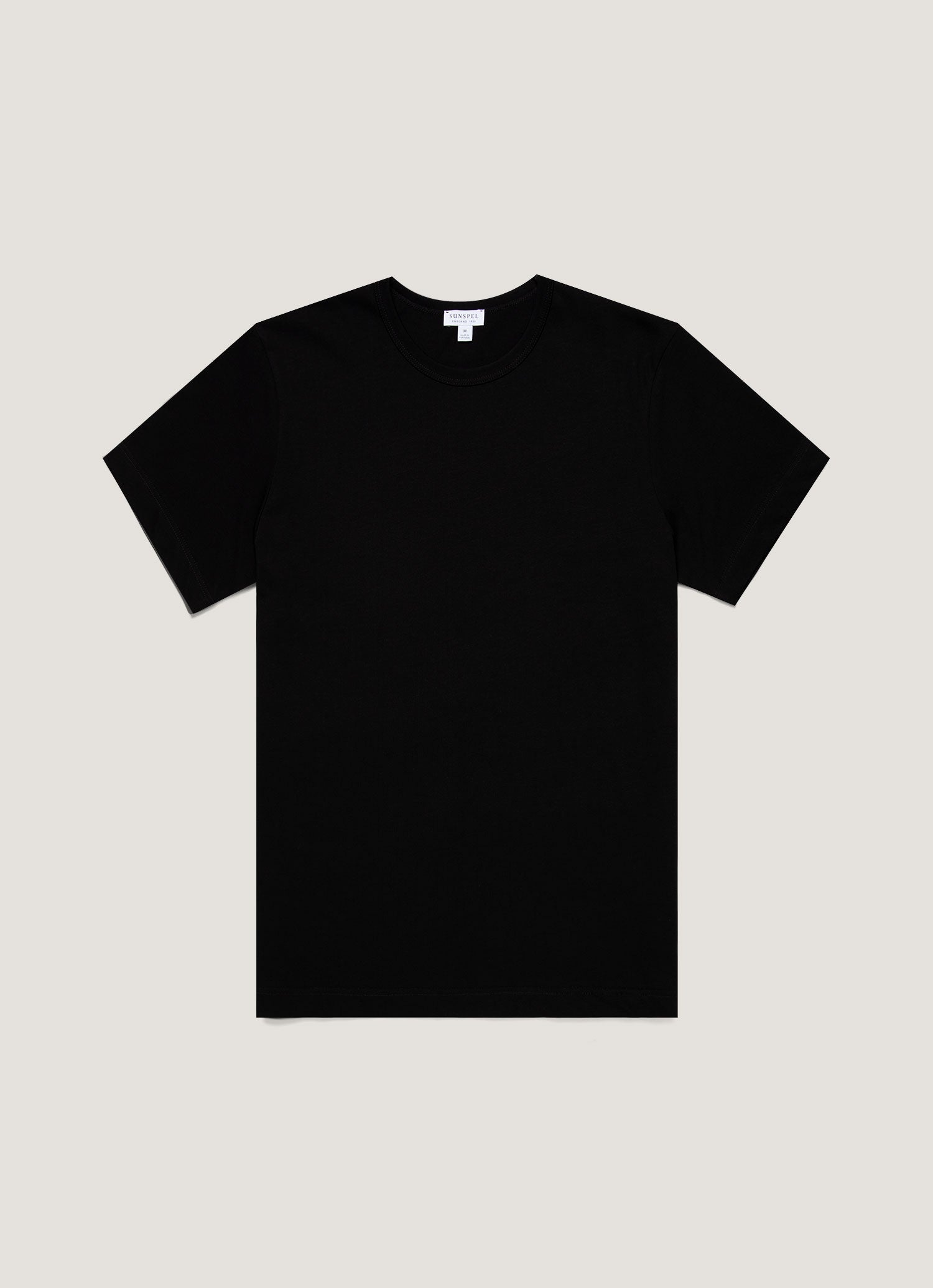 Men's Heavyweight Classic T-shirt in Black | Sunspel