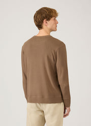 Men's Long Sleeve Cellulock Crew Neck in Dark Cedar