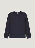 Men's Long Sleeve Cellulock Crew Neck in Navy