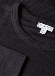 Men's Long Sleeve Cellulock Crew Neck in Navy