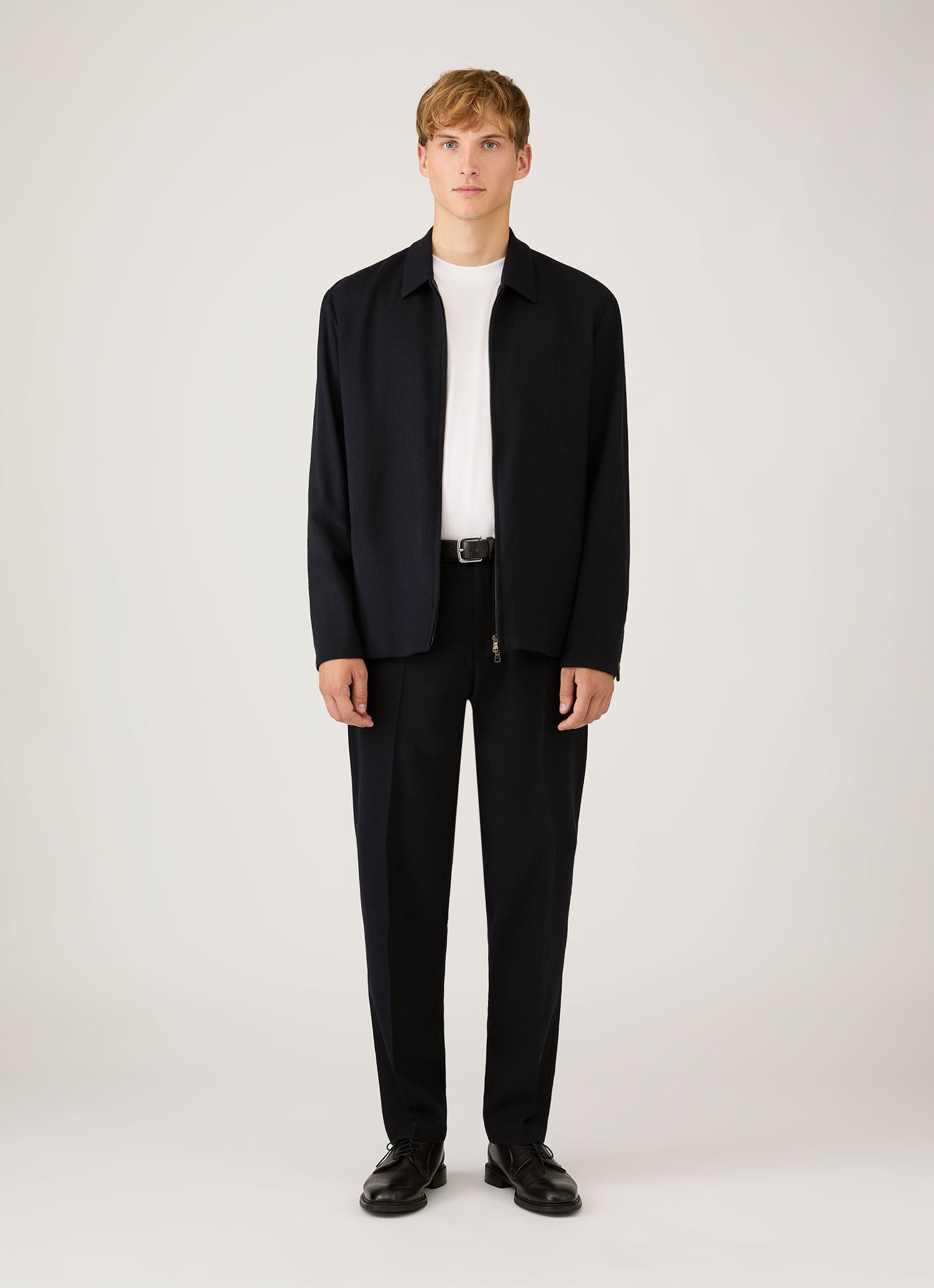 Men's Silk Cotton Cashmere T-shirt in White | Sunspel