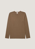 Men's Long Sleeve Heavyweight Jersey T-shirt in Dark Cedar