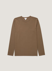 Men's Long Sleeve Heavyweight Jersey T-shirt in Dark Cedar