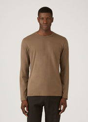 Men's Long Sleeve Heavyweight Jersey T-shirt in Dark Cedar