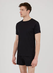Men's Superfine Underwear T-shirt in Black