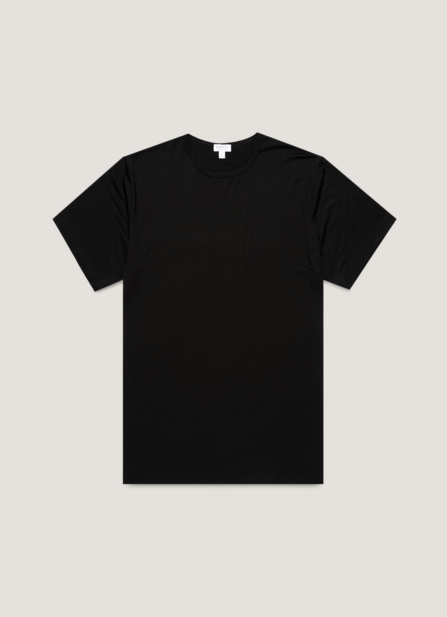 Men's Tencel™ T-shirt in Black | Sunspel