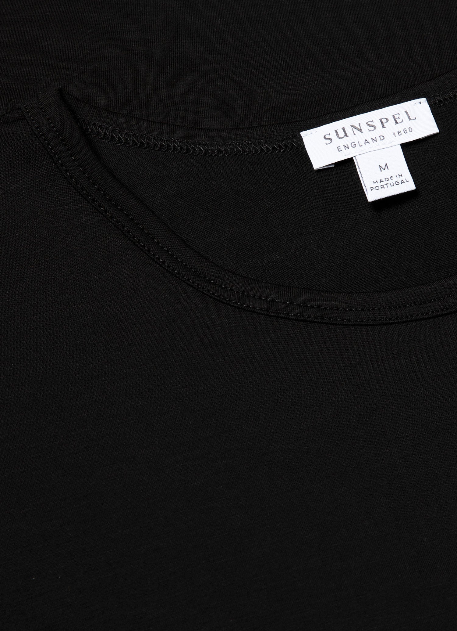 Men's Tencel™ T-shirt in Black | Sunspel