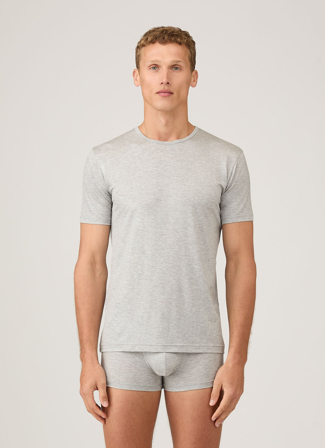 Men's Tencel™ T-shirt in Grey Melange