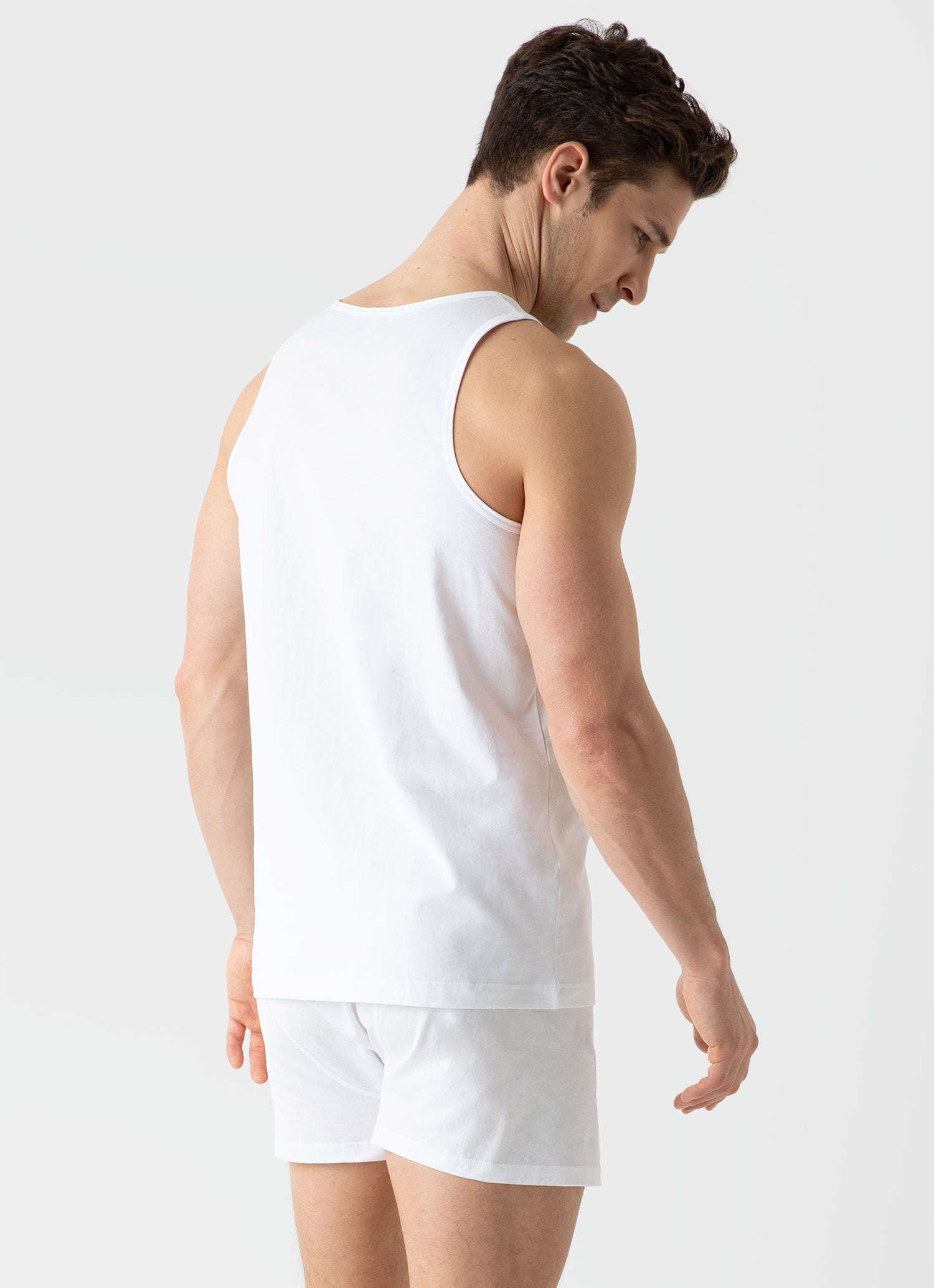 Sunspel Superfine Cotton Vest White M