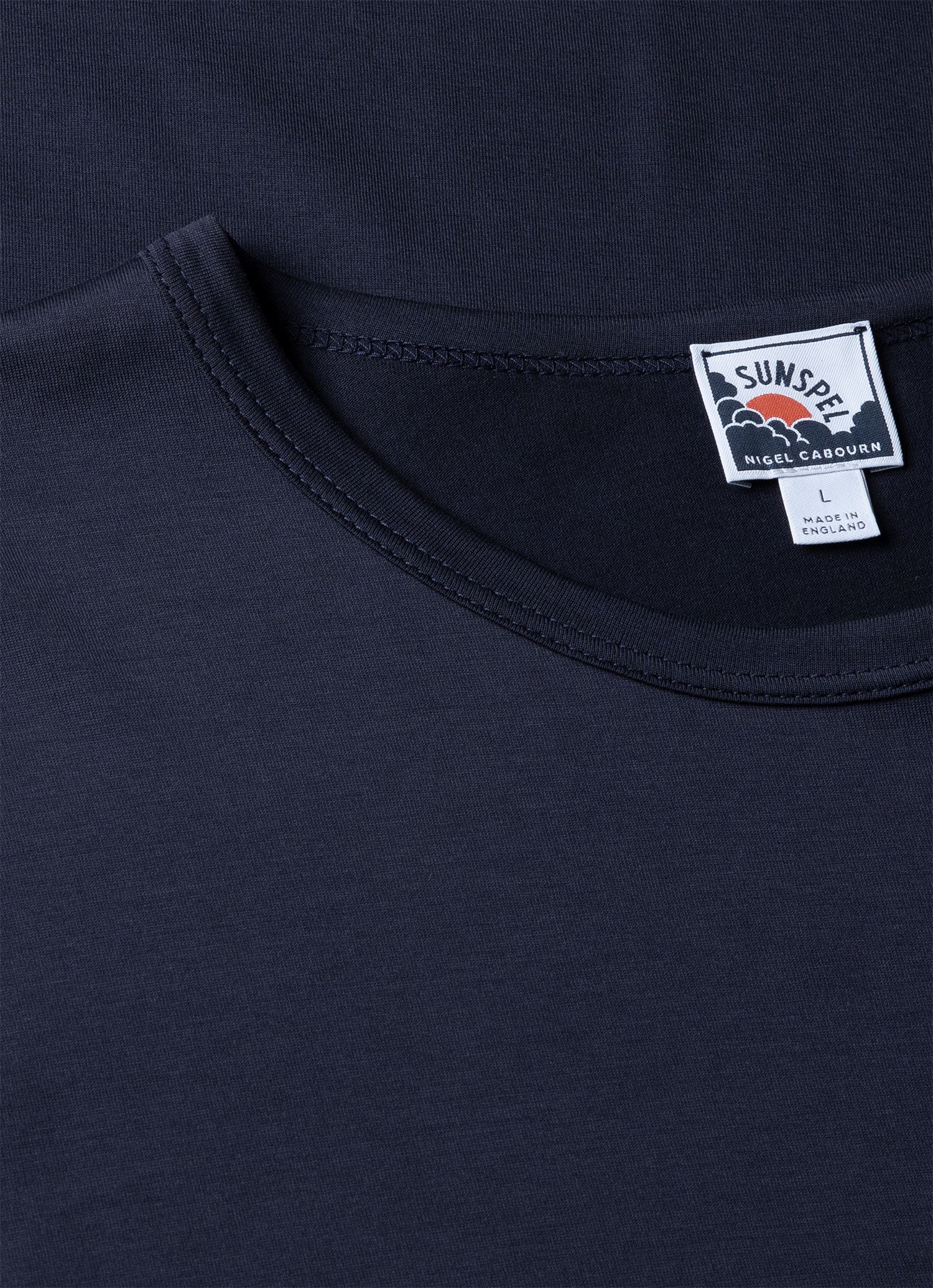 Men's Sunspel x Nigel Cabourn T-shirt in Navy | Sunspel