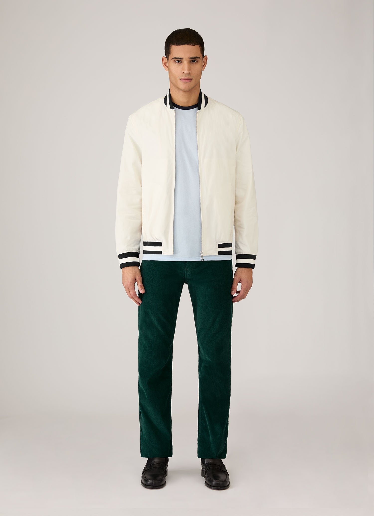 Men's Sunspel x Paul Weller Corduroy Trouser in Forest