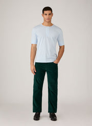 Men's Sunspel x Paul Weller Henley in Ice Blue
