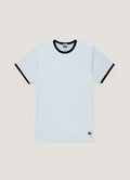 Men's Sunspel x Paul Weller Ringer T-shirt in Ice Blue