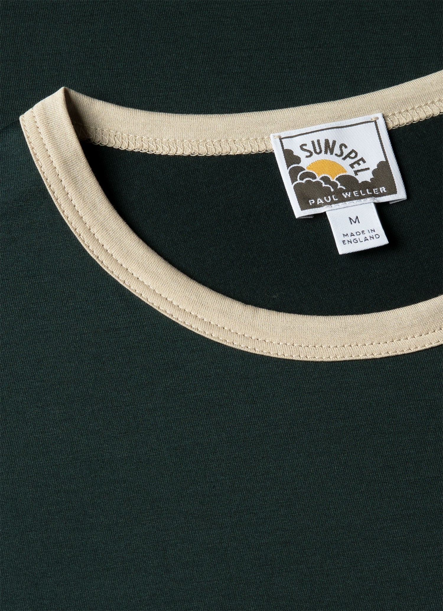 Men's Sunspel x Paul Weller Ringer T-shirt in Forest