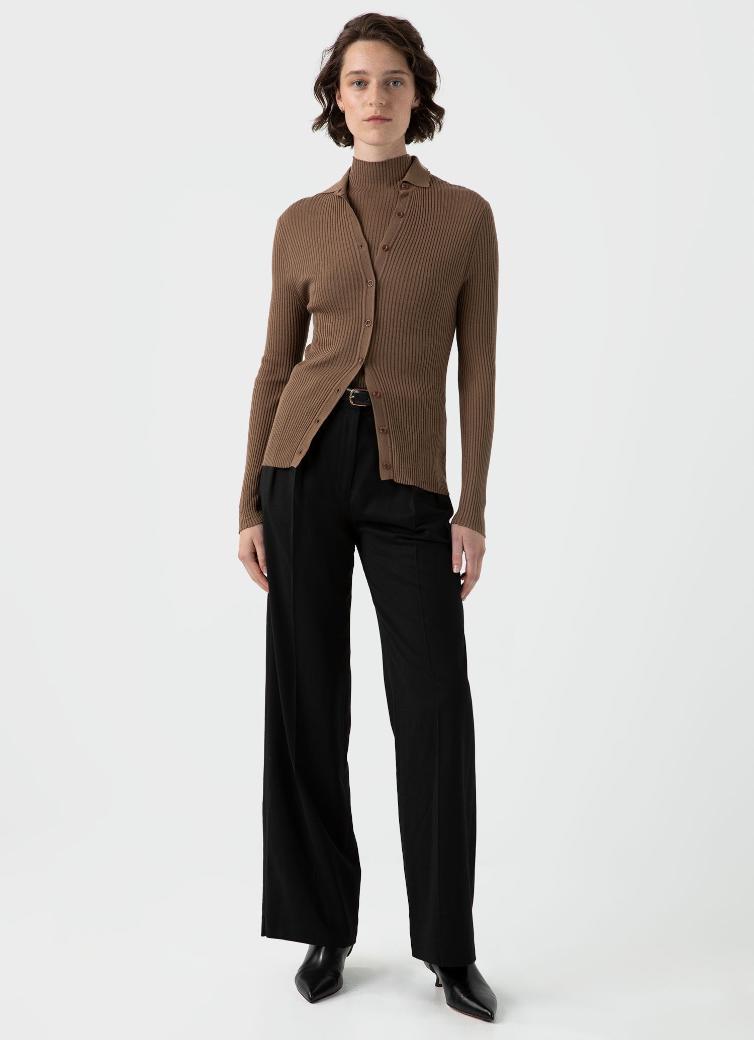 早坂香須子さん mayuhada silk rib cardigan 【公式通販】