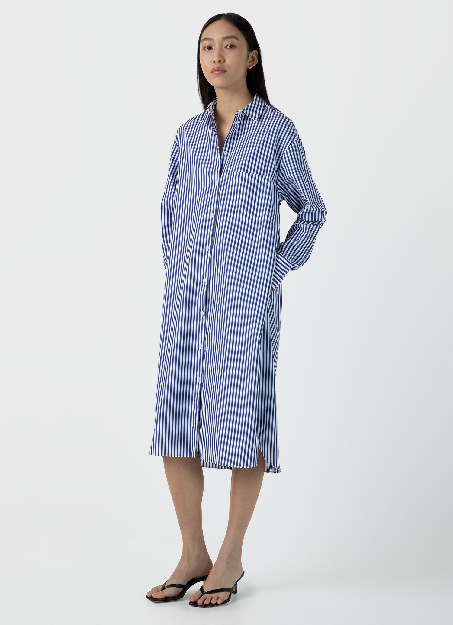 Cotton Poplin Shirt Dress